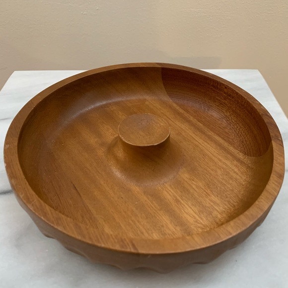 Hand carved wood bowl - Picture 3 of 5